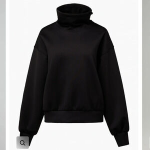 IVL collective black scuba cowl neck sweater